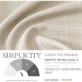 thumbnail image 4 of Curtains for Living Room Linen Textu es Long Farmhouse Casual Weave Back Tab Drapes Light Filtering Window Curtain Panels, 4 of 6