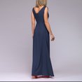 thumbnail image 3 of Gspmoly Robes Décontractées pour Femmes, Mode Femmes Été Camis Sans Manches Col en V Taille Resserrée Fente Robe Formelle Robes Formelles pour Femmes Offres Hebdomadaires, 3 of 7