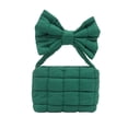thumbnail image 1 of SIYTUAU Pleated Bow Bag Womens Handbag Shoulder Solid Color Crossbody Bag For Daily Use In Green Color Green, 1 of 6
