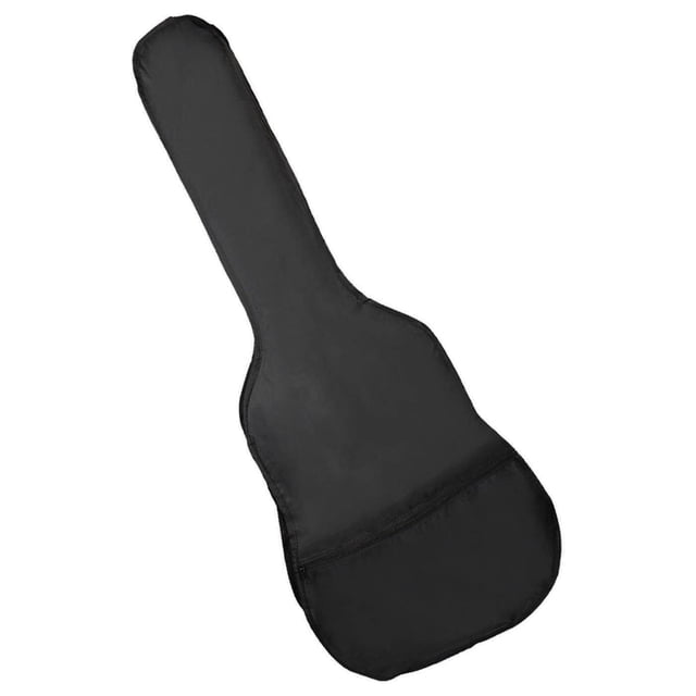 Xinxinyy 41inch Guitar Bag made of durable waterproof Oxford cloth material, featuring an adjustable single shoulder strap and an exterior zipper pocket for accessories. Suitable for 41-inch acoustic classical folk guitars and bass guitar cases. Dimensions: 41.73 x 16.54 x 4.72 inches.