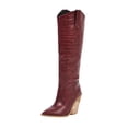 thumbnail image 2 of Babysbule Boots for Women Cearance Women's Wedges Pointed Toe Comfortable Embroidered Rodeo Cowboy Boots, 2 of 6