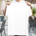 thumbnail image 4 of Styesk T-Shirts pour Homme Mode Décontractée Chemise Unie T-Shirt à Col Rond Haut à Manches Courtes Blouses, 4 of 5