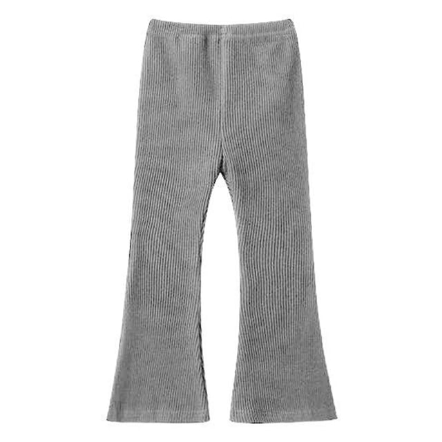 GDREDA Micro Flare Pants Girl's Stretch Outer Layer Leggings Girls Spring Pants