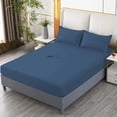 thumbnail image 4 of Qiopertar Fitted Sheet, Non-Slip Double Bed Fitted Sheet with All-Inclusive Elastic Pocket, Soft Fiber Bed Cover for Mattress Protection, 4 of 6