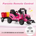 thumbnail image 4 of OLAKIDS Ride on Car , Camion Balayeuse de Rue Électrique 12 V 2 en 1 pour Enfants avec Télécommande, Brosses de Nettoyage Rotatives, Bacs à Déchets Amovibles, Jouet de Construction à Pile pour Tout-Petits (Rose), 4 of 9