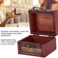 thumbnail image 3 of Mini Vintage Wooden Jewelry Box With Bronze Lock,, High Material Strength, Convenient And SpaceSaving For Storing Or Displaying Favorite Jewelry, Perfect As A Gift Or, 3 of 8