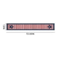thumbnail image 3 of Qocolhg Décorations du 4 Juillet - Chemin de Table Patriotique pour la Journée, Rayures Rouges Blanches Bleues et Étoiles, Chemin de Table Motif Thème Américain, Chemin de Table, Décoration de Cuisine du 4 Juillet pour la Fête de l'Indépendance, 3 of 7