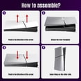 thumbnail image 4 of Replacement Plates for PS5 Slim Game Console Replacement Shell Anti-Scratch Host-Front Back Cover Plate, 4 of 6