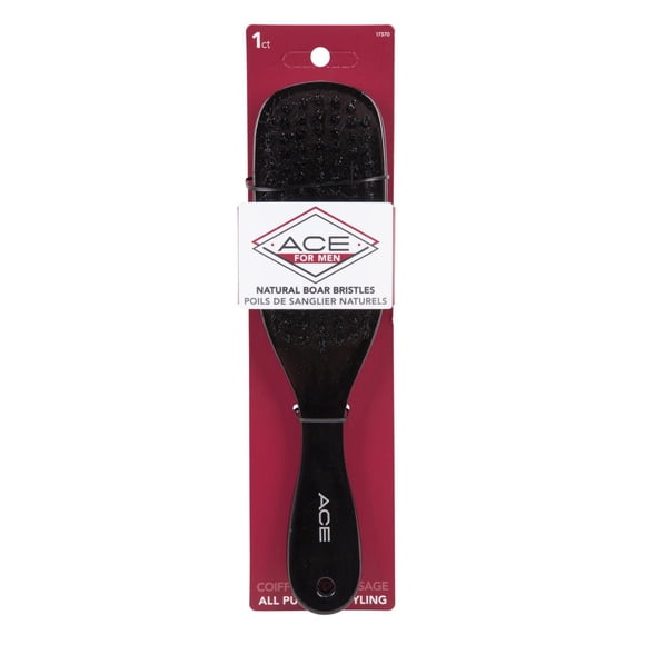 Ace Wood Natural Boar Bristles Styler Everyday Brush - 1Ct