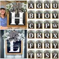 thumbnail image 4 of YAOMOBB Hanging Pendant Farmhouse Front Door Wreath Personalized Welcome Sign, 4 of 6