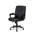 thumbnail image 3 of Poundex Furniture Modern Faux Leather Office Chair in Black Color, 3 of 7