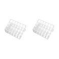 thumbnail image 1 of relayinert Compact Cosmetic Organizer Box For Efficient Space Utilization White Multiple 24 grid small size 2Set, 1 of 6
