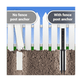 thumbnail image 2 of 2 Pack Fence Post Anchor Kit, Heavy Duty Steel Fence Post Repair Stakes,Fence Post Anchor Ground Spike for Repairing, 2 of 7