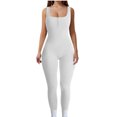 thumbnail image 2 of Mefallenssiah Spring and Fall Tight Waistband Sleeveless Neck Long Jumpsuit, 2 of 6