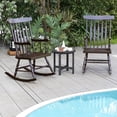 thumbnail image 2 of Gymax 2PCS Wooden Rocking Chair Single Rocker Indoor Garden Patio Yard Coffee, 2 of 7