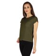thumbnail image 4 of Inkmeso T-Shirt Basique Uni à Manches Courtes pour Femmes avec Poche Appliquée, Haut Basique Décontracté d'Été, 4 of 7