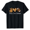 thumbnail image 1 of AALJY Peace Love Football Américain Léopard Football Love, 1 of 5