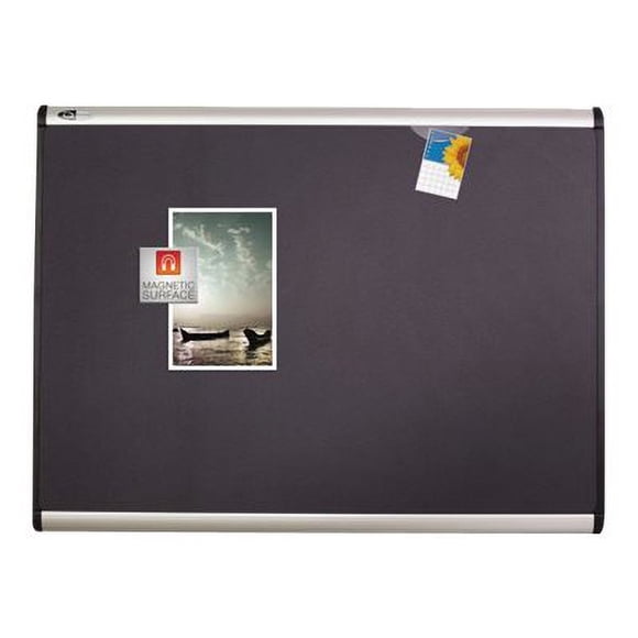 Quartet QRTMB543A Tableau d'Affichage Magnétique en Tissu - W-Pinces-Aimants - 3 Pi X 2 Pi - AM
