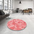thumbnail image 4 of Ahgly Tapis Rectangulaire Lavable en Machine Intérieur Transitionnel Rose Pastel, 4 Pieds x 6 Pieds, 4 of 7