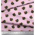 thumbnail image 3 of Soimoi Pink Rayon Fabric Floral & Be You Text Print Fabric by Yard 42 Inch Wide, 3 of 5