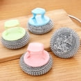 thumbnail image 4 of Pickme Kitchen Scrub Brushes, Dish Scrub Brush, Non Hurt Strap Handle, Pot Cleaning Tool, A, 4 of 5