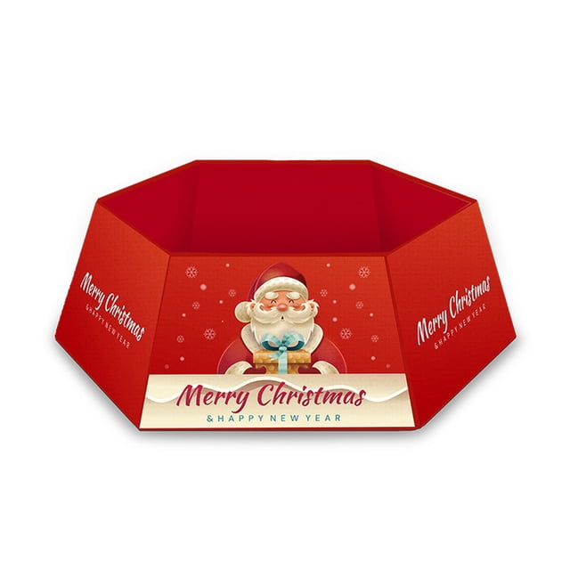 FAROOT Christmas Tree Skirt Santa Claus Letter Print Decorative Apron