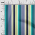 thumbnail image 1 of oneOone Tissu Popeline de Coton Multicolore à Rayures Tissu au Mètre 42 Pouces de Large, 1 of 3