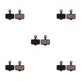 thumbnail image 2 of Baohd 1/2/3/5 10pair Lightweight Brake Pad For Wide Compatibility Durable Brake Pads JY-02D 5PCS, 2 of 6