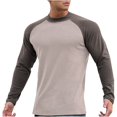 thumbnail image 1 of RXIRUCGD Pull Décontracté Mode pour Hommes Couleur Unie Manches Longues Col Rond, Marron, Taille : TG, 1 of 5