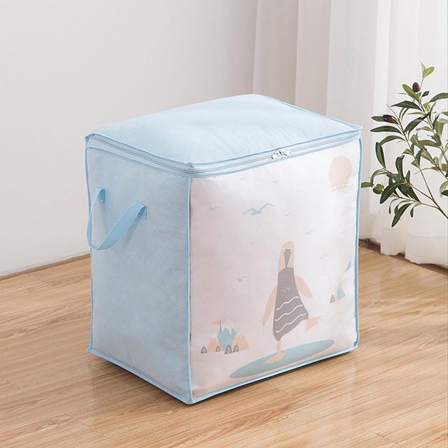 Large Blanket Clothes Organization,Non-woven Clothes Quilt Storage Bag Foldable Wardrobe Storage Toy Storage Bag