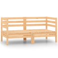 thumbnail image 1 of vidaXL Canapés d'Angle de Jardin 2 Pcs Pin Massif, 1 of 6