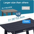 thumbnail image 3 of Shower Bench Seat for Inside Shower Poly Lumber Shower Stool for Shaving Legs Bathroom Shower Foot Rest with Storage Shelf Plastic Shower Chair Seat for with Adjustable Feet, 3 of 6