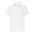 thumbnail image 3 of Dvkptbk Homme Décontracté Uni Col Rabattu Chandail à Rayures Haute Élasticité Manches Courtes Blouse, 3 of 7