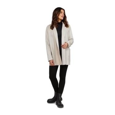 Mexx Women's Faux Suede Jacket with Notch Collar