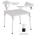 thumbnail image 4 of Bingirl Foldable Table with 2 Upholstered Chairs and Cushioned Seats - Beige, 4 of 8