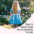 thumbnail image 4 of Aspire Waist Apron with Pockets, Kid's Kitchen White Half Apron, Ruffle Cotton Costume Maid Apron for Cooking, 4 of 7