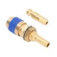thumbnail image 3 of Torch Hose Adapter, No Leakage  Easy To Install High Hardness Quick Coupler Kit Brass And Rubber  For MIG TIG Welding  Blue, 3 of 8