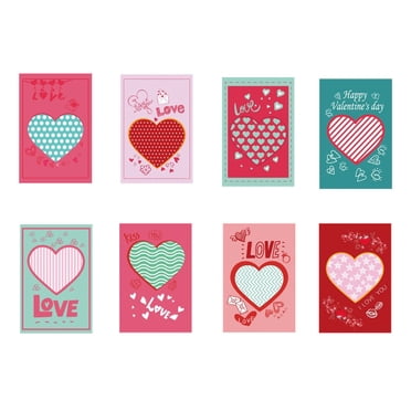 Riforla Valentine's Day Valentine's Day Valentines Day Cartes Carte-Cadeau Mignonne Petite Carte-Cadeau en Forme de Cœur Carte Heureuse Carte de Vœux Déco Maison Multicolore