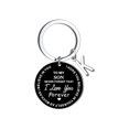 thumbnail image 4 of Creative DIY To My SON Black Stainless Steel Last Name 26 Letter Keychain 2.5cm, 4 of 8