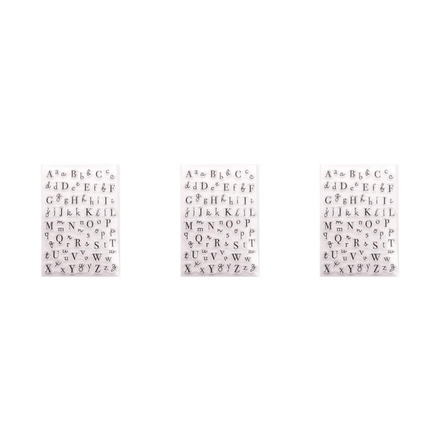 Transemion Kit d'Impression en Silicone Design ple Tampon Scrapbooking Décoration Transparente 3Ensemble
