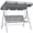Light Grey, variant on Outsunny 3-Seater Patio Swing, Outdoor Swing Chair, Black