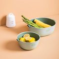thumbnail image 4 of Wuming Wuming Kitchen Strainer - Multi-Purpose Fruit and Vegetable Drainage Basket in Deep Blue, Detachable Design, Large Capacity (2000ml O-shape & 5000ml U-shape), Eco-Friendly PP Material, 4 of 6