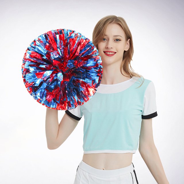 2 Pcs Décorations de Fête de Cheerleading Colorées à Main Fleurs Activités Sportives Performance pour Femmes Collation des Grades Universitaire Décorations de Fête 2022 Robe de Fête