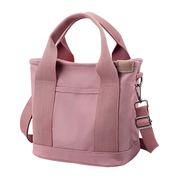 Cagogo Sac Fourre-Tout en Toile à Moins de 5 $ avec Poches, Sac Fourre-Tout en Toile