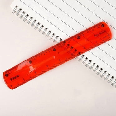 EGNMCR Bureau et Papeterie Règle Super Élastique 20 cm Dessin Règle Translucide Règle en Plastique Règle Souple Papeterie pour Étudiants Règle Souple