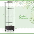 thumbnail image 2 of Costway 1 PCS 67" Planter Raised Garden Bed with Planter Box &Trellis Adjustable Height, 2 of 10