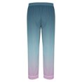 thumbnail image 3 of cllios Mens Long Sleeve Pajamas Sets Gradient Print Loungewear Ultra Soft Button Down Sleepwear 2 Pcs Pj Set with Pockets, 3 of 6
