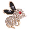 thumbnail image 4 of Shisuyan Full Diamond Rabbit Brooch Alloy Breastpin Clothes Accessory Lady Breastpin, 4 of 8