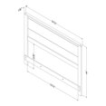 thumbnail image 4 of South Shore Fynn Full Headboard - Modern Style, in Gray Oak, 4 of 9