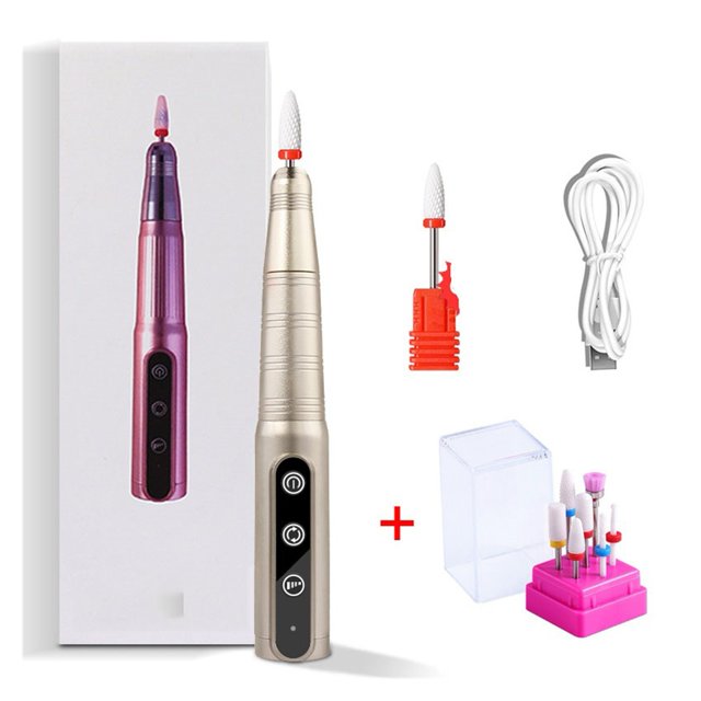 35000 RPM Electric Manicure Drill Pen For Nail Polish Remover With Nail File Electric Nail Drill Machine For Nail Exfoliating ,Easy to Setup